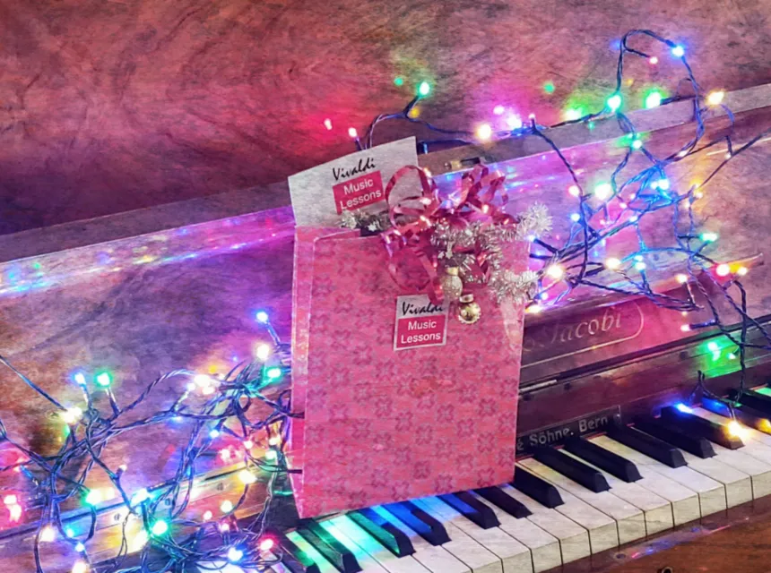 Muziekles cadeaugeven met een cadeaubon van Vivaldi Music Lessons